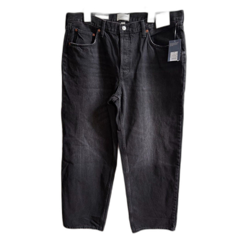 Universal Thread Mid Rise 90s Baggy Jeans Size 14 NWT Washed Black